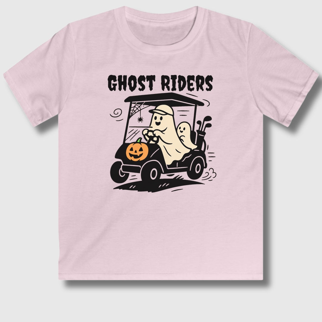 Ghost Riders - Youth Golf T-Shirt in Light Pink