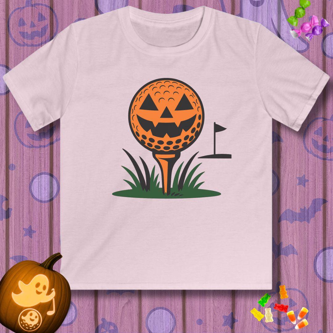 Tee Time Terror - Youth Halloween Golf T-Shirt