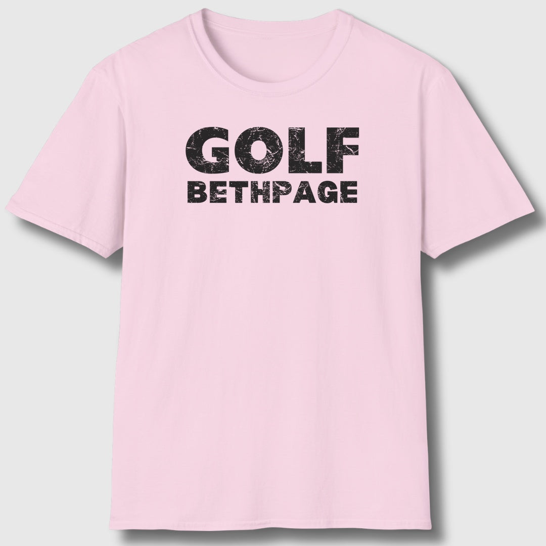 Golf Bethpage - Adult Golf T-Shirt in Light Pink