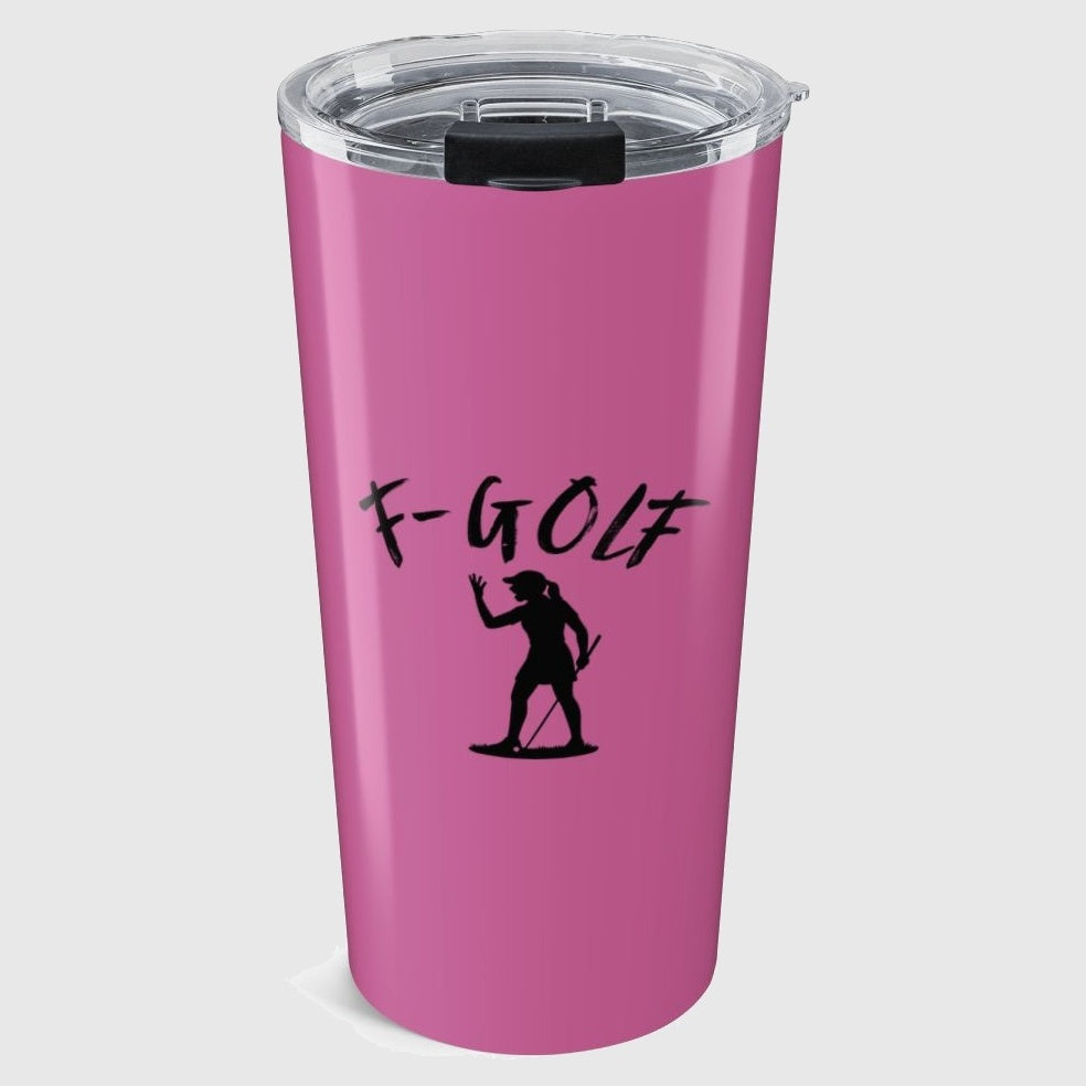 F-Golf (Female) - 20oz Tumbler in Light Pink