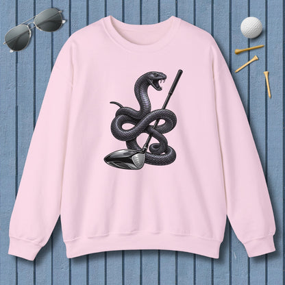 Strike Position - Mamba - Adult Golf Sweatshirt in Light Pink
