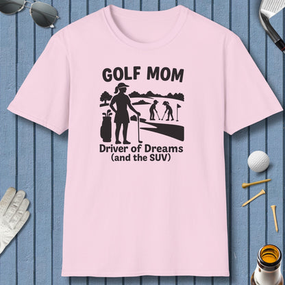 Golf Mom - Adult Golf T-Shirt in Light Pink