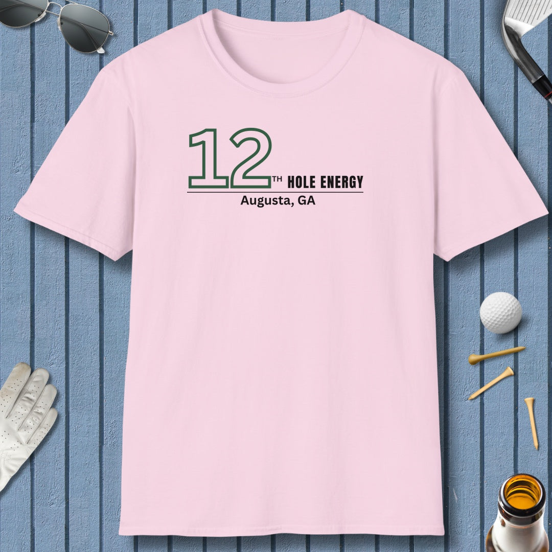 12th Hole Energy - Adult Golf T-Shirt in Light Pink