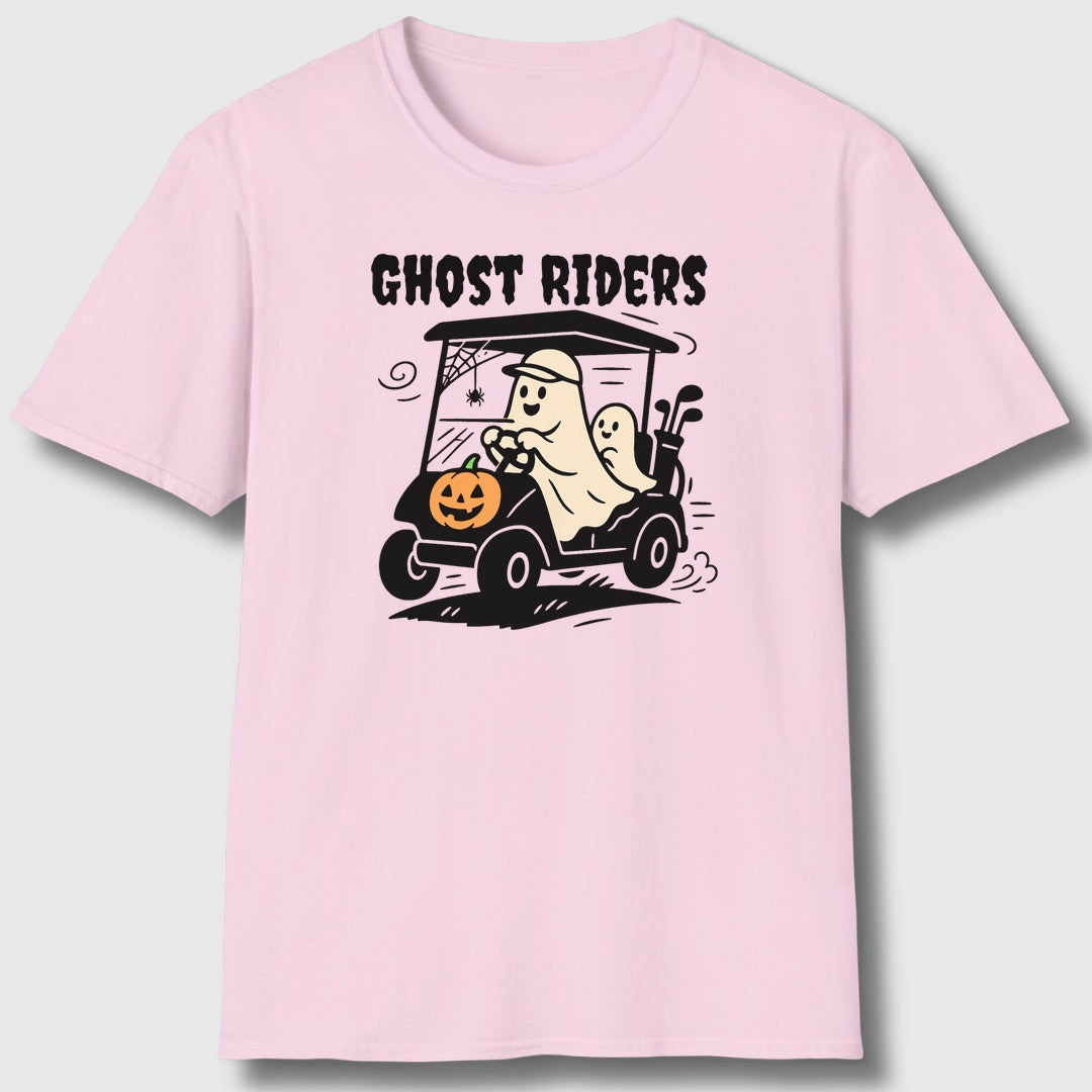 Ghost Riders - Adult Golf T-Shirt in Light Pink