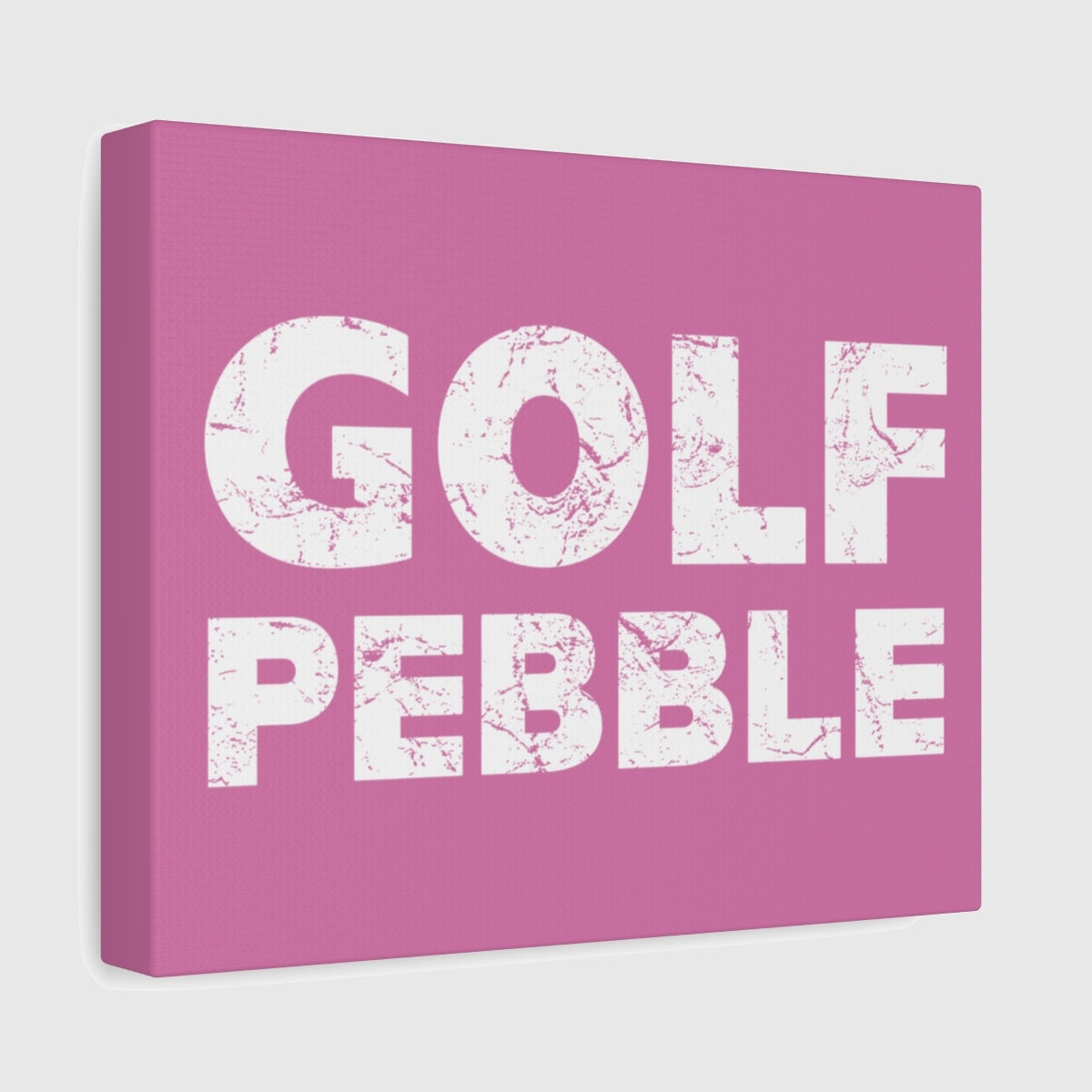 Golf Pebble - Canvas Wall Art - Light Pink - 8×10 - front