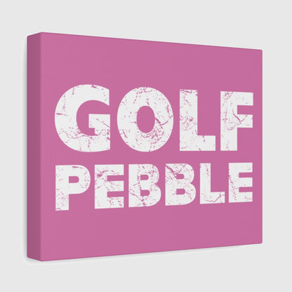 Golf Pebble - Canvas Wall Art - Light Pink - 8×10 - front
