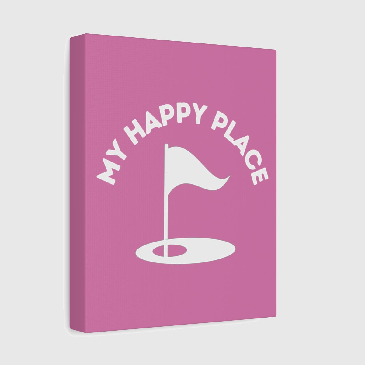My Happy Place - Canvas Wall Art - Light Pink - 8×10 - front