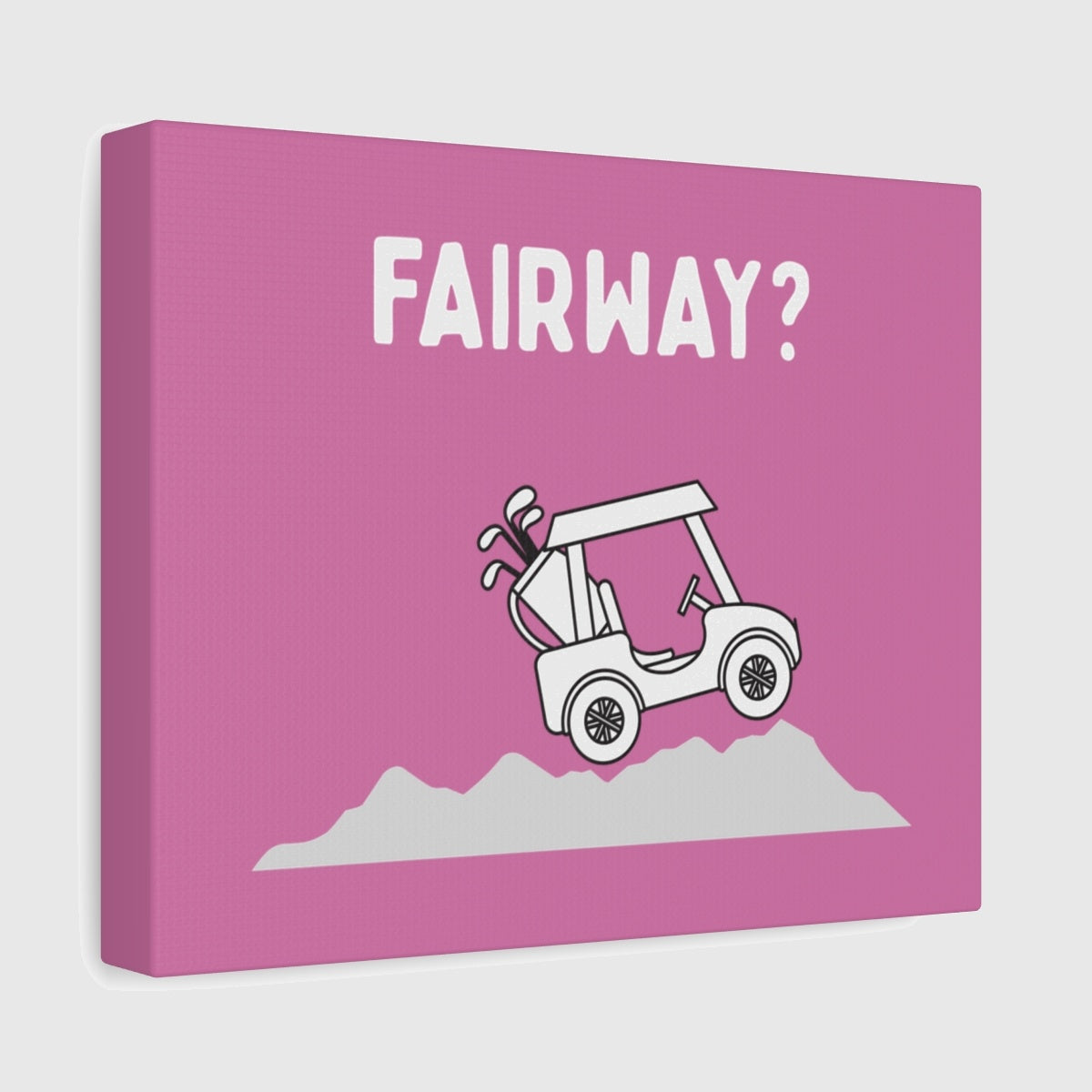 Fairway? - Canvas Wall Art - Light Pink - 8×10 - front