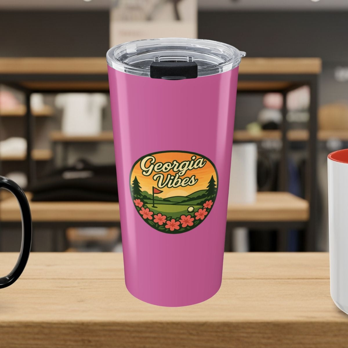 Golf Vibes - Georgia Azalea Edition - 20oz Tumbler in Light Pink