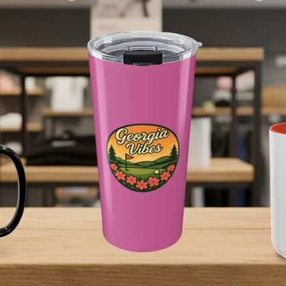Golf Vibes - Georgia Azalea Edition - 20oz Tumbler in Light Pink