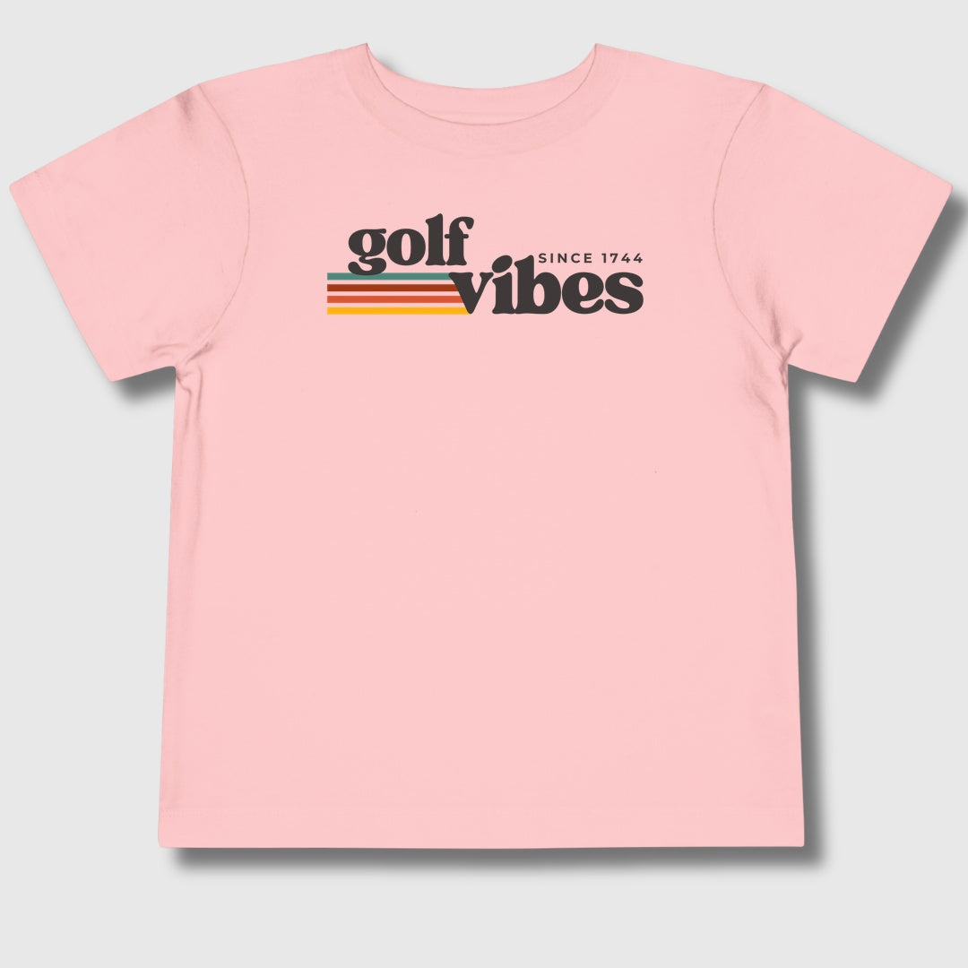 Golf Vibes - Toddler Golf T-Shirt in Light Pink
