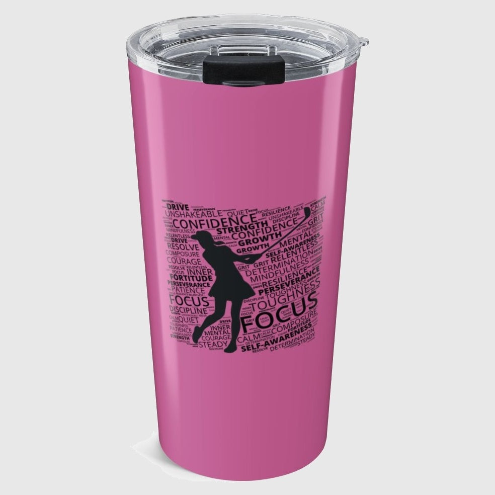 Unleash Your Mental Game (Female) - 20oz Tumbler in Light Pink