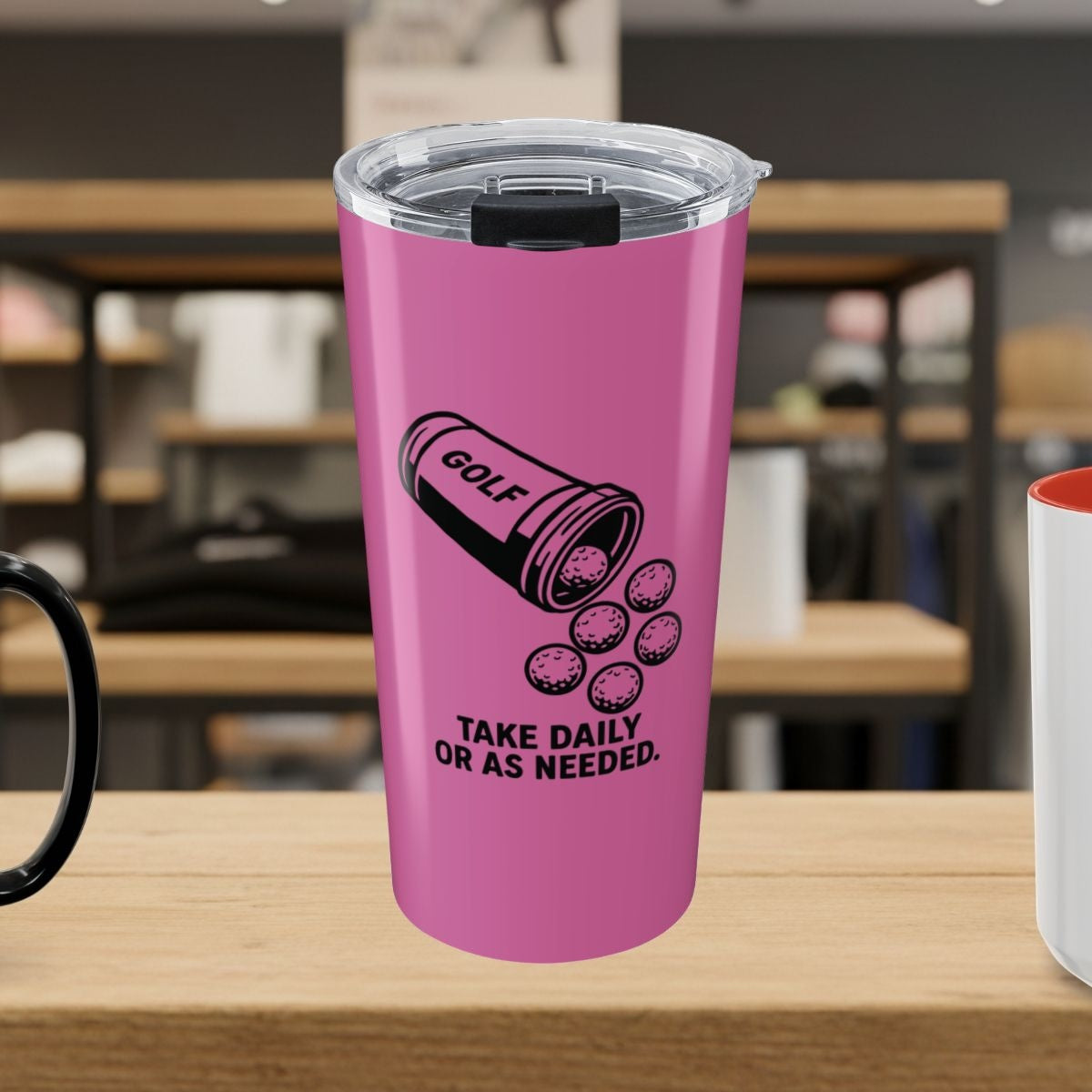 Golf Prescription - 20oz Tumbler in Light Pink