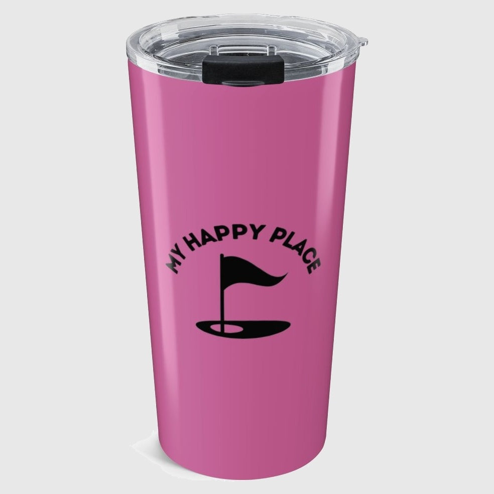 My Happy Place - 20oz Tumbler in Light Pink