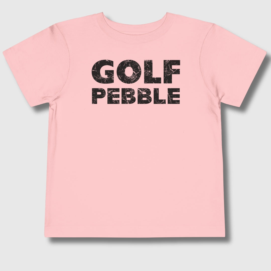Golf Pebble - Toddler Golf T-Shirt in Light Pink