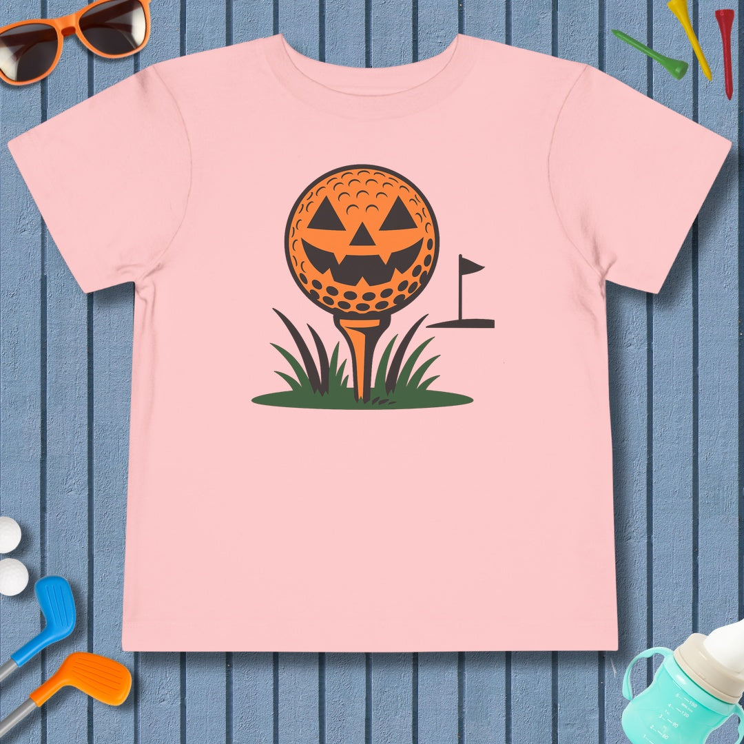 Tee Time Terror - Toddler Golf T-Shirt in Pink