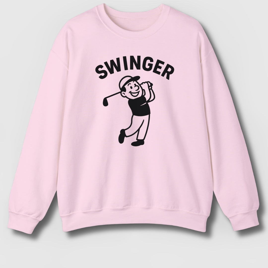 Swinger - Adult Golf Sweatshirt in Light Pink