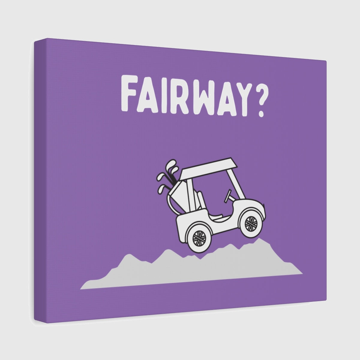 Fairway? - Canvas Wall Art - Light Purple - 11×14 - front