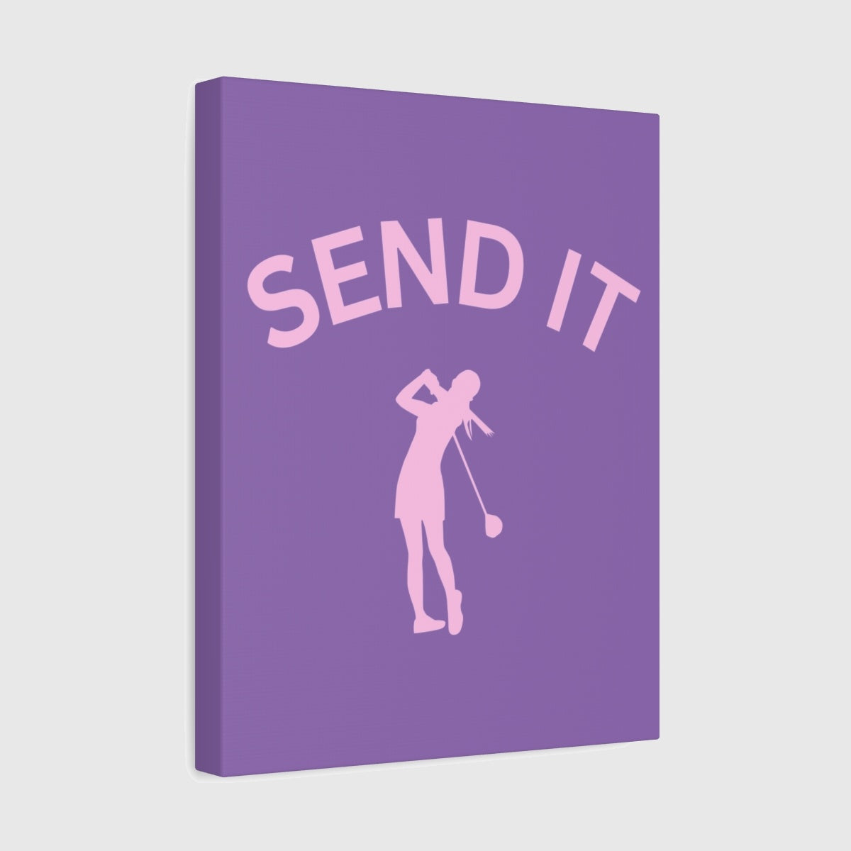 SEND IT (Female) - Canvas Wall Art - Light Purple - 11×14 - front
