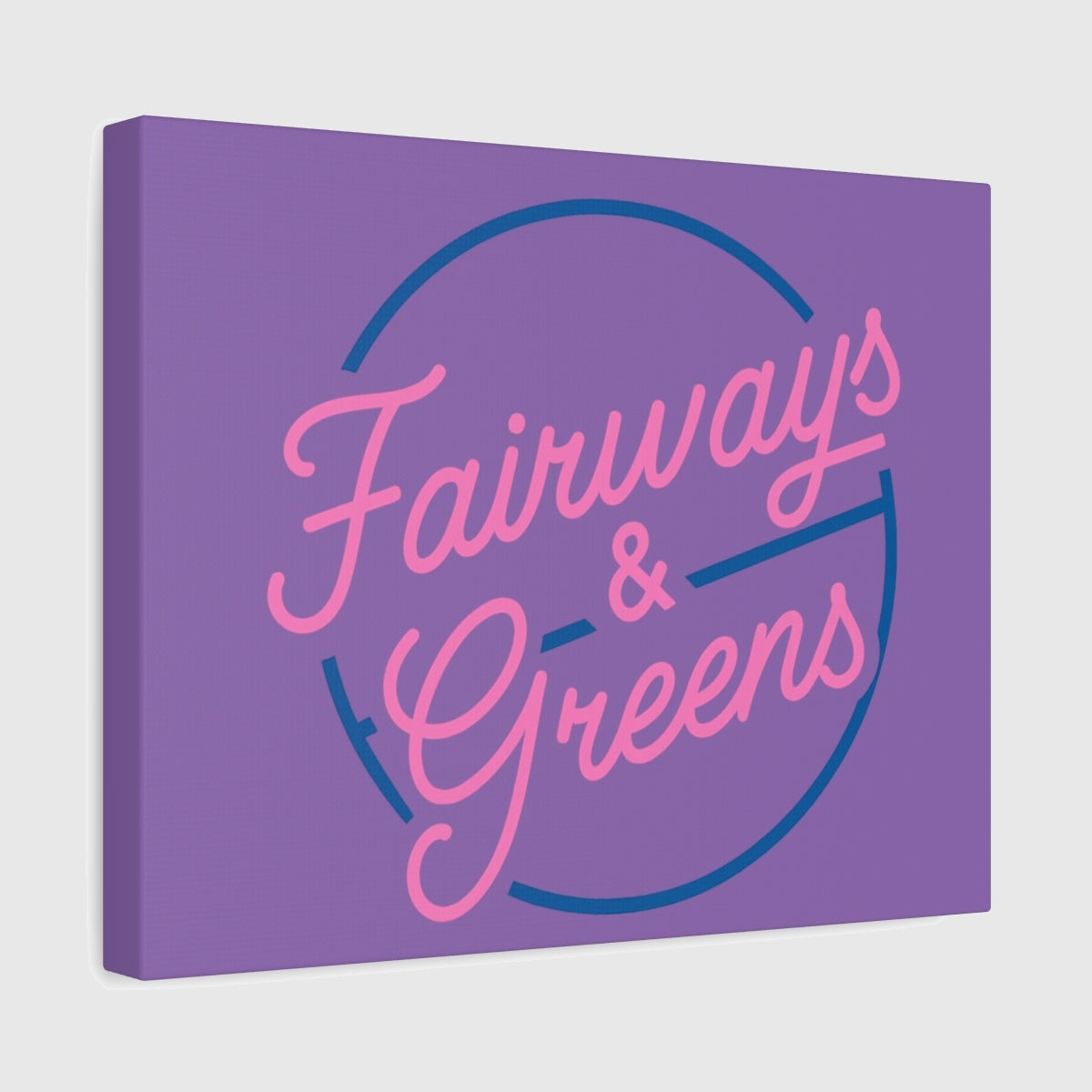 Fairways & Greens - Canvas Wall Art - Light Purple - 11×14 - front