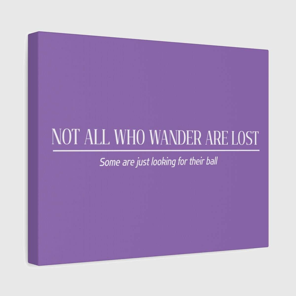 Not All Who Wander Are Lost - Canvas Wall Art - Light Purple - 11×14 - front