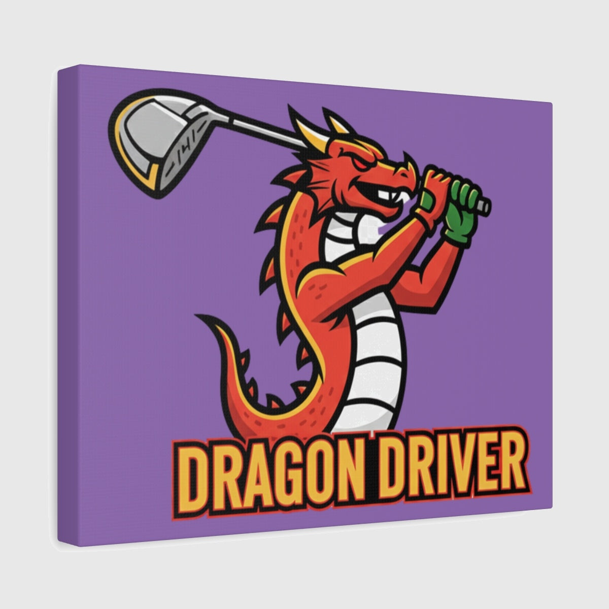 Dragon Driver - Canvas Wall Art - Light Purple - 11×14 - front