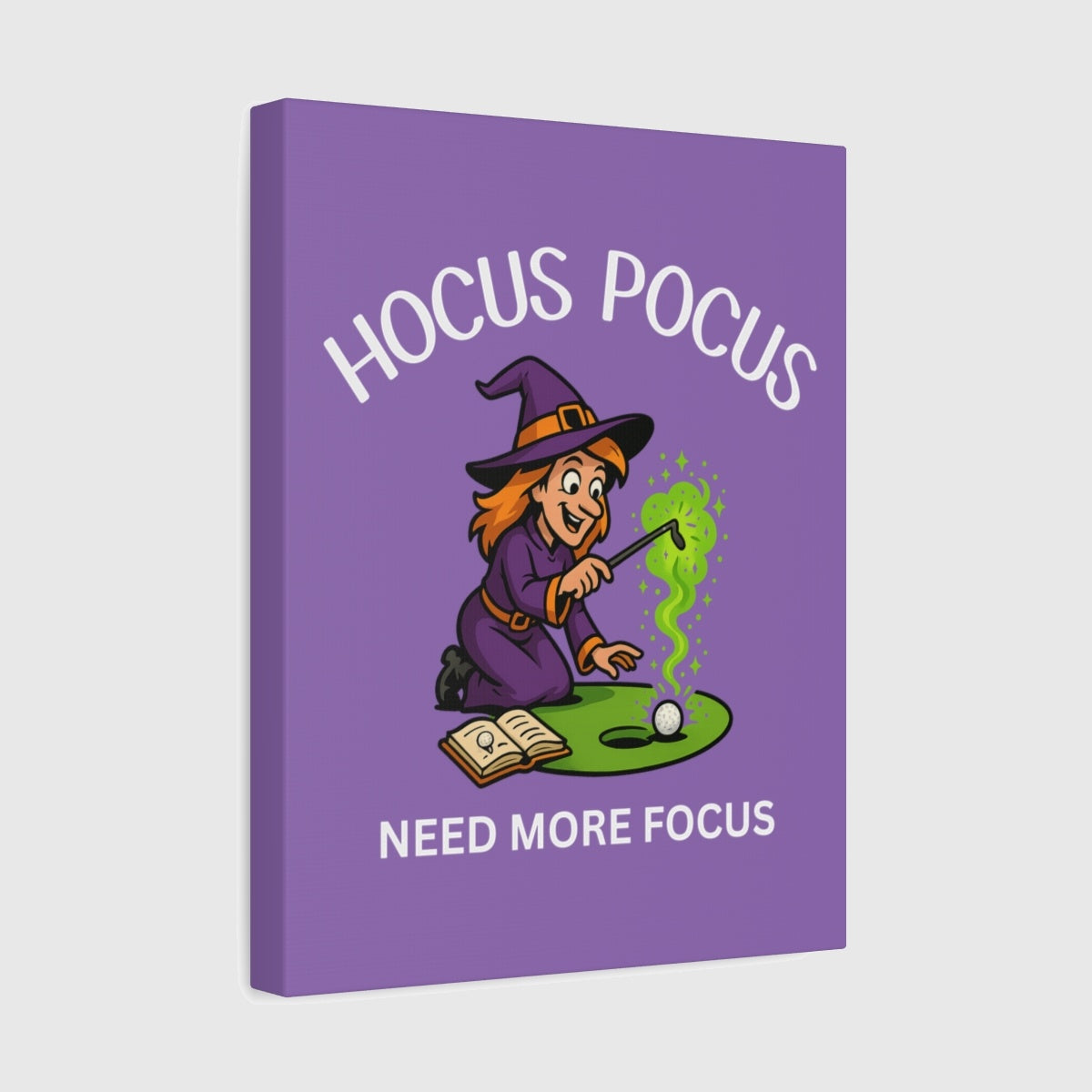 Hocus Pocus, Need More Focus - Canvas Wall Art - Light Purple - 11×14 - front
