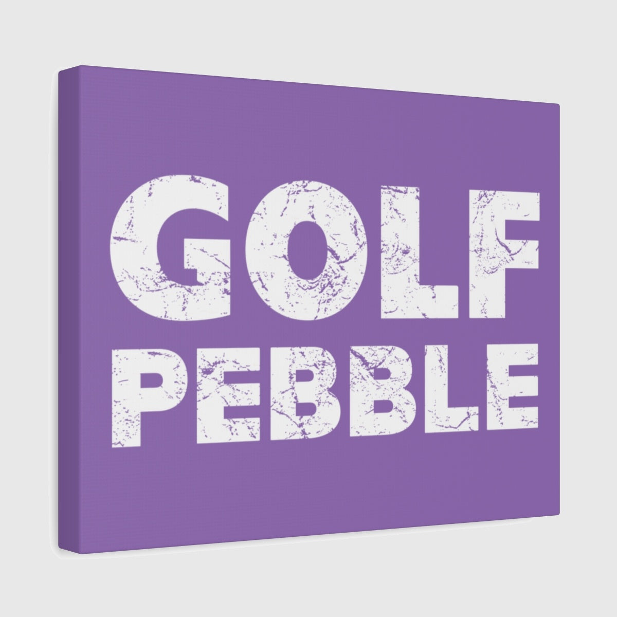 Golf Pebble - Canvas Wall Art - Light Purple - 11×14 - front