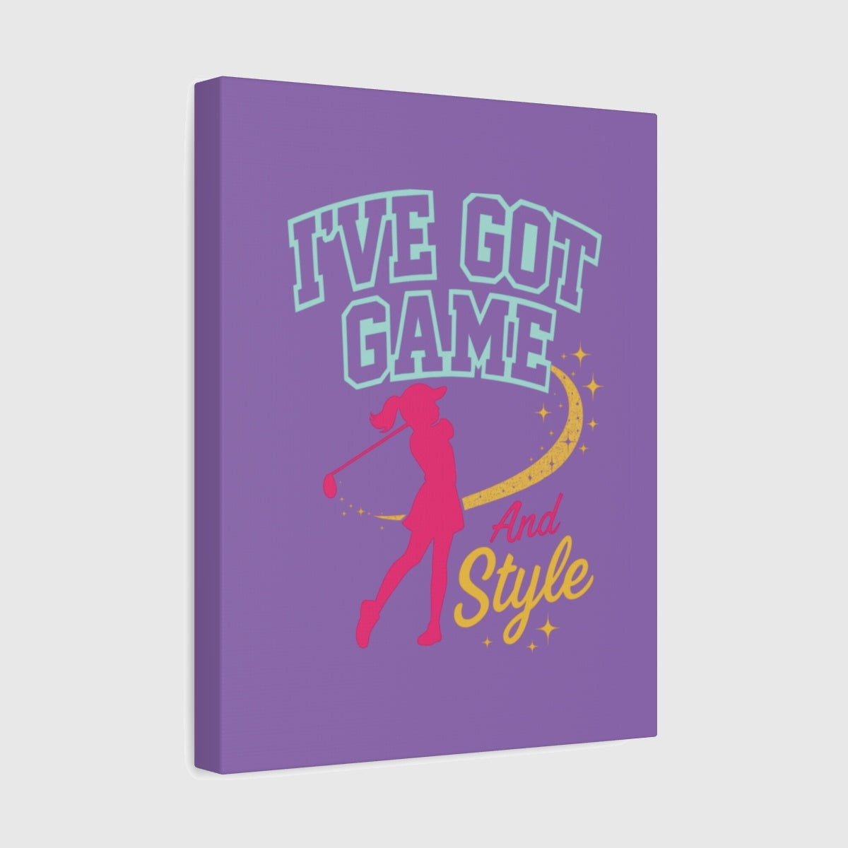 I've Got Game And Style - Canvas Wall Art - Light Purple - 11×14 - front