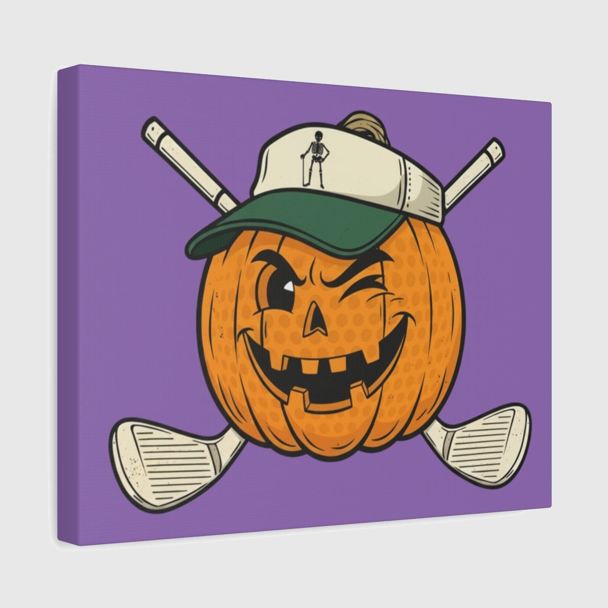 Golf or Gourd - Canvas Wall Art - Light Purple - 11×14 - front