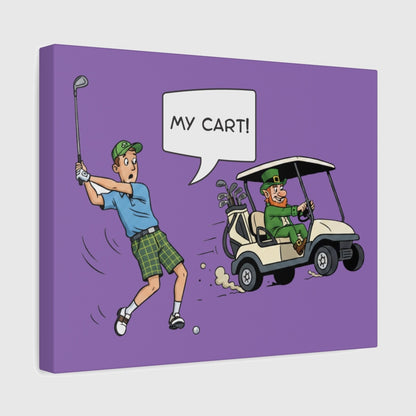 My Cart! - Canvas Wall Art - Light Purple - 11×14 - front