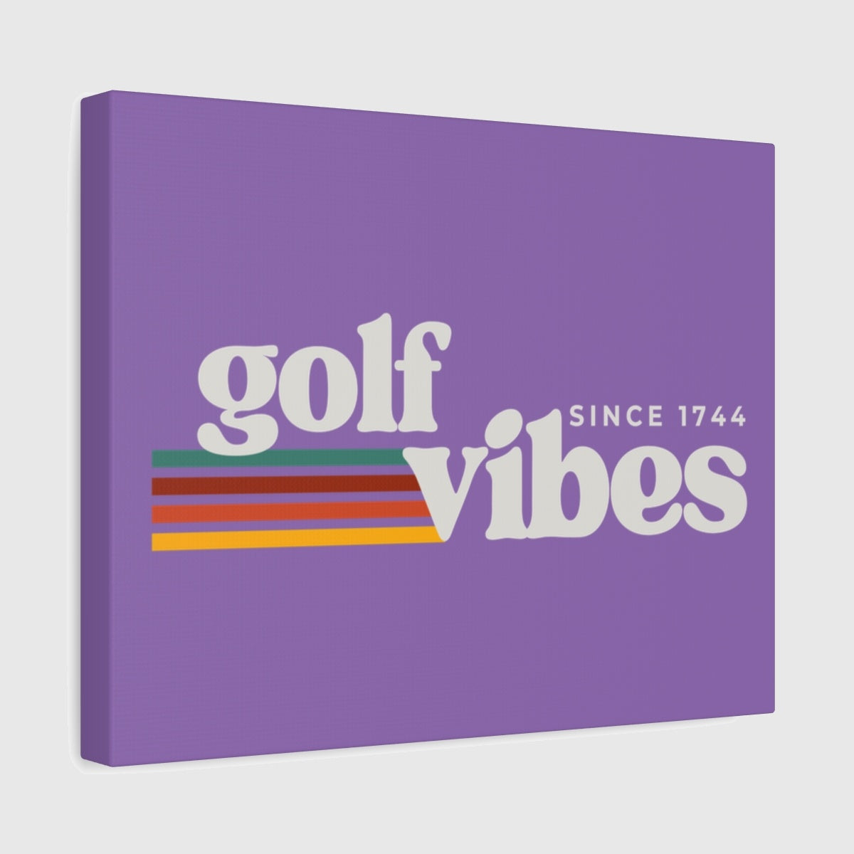 Golf Vibes - Canvas Wall Art - Light Purple - 11×14 - front