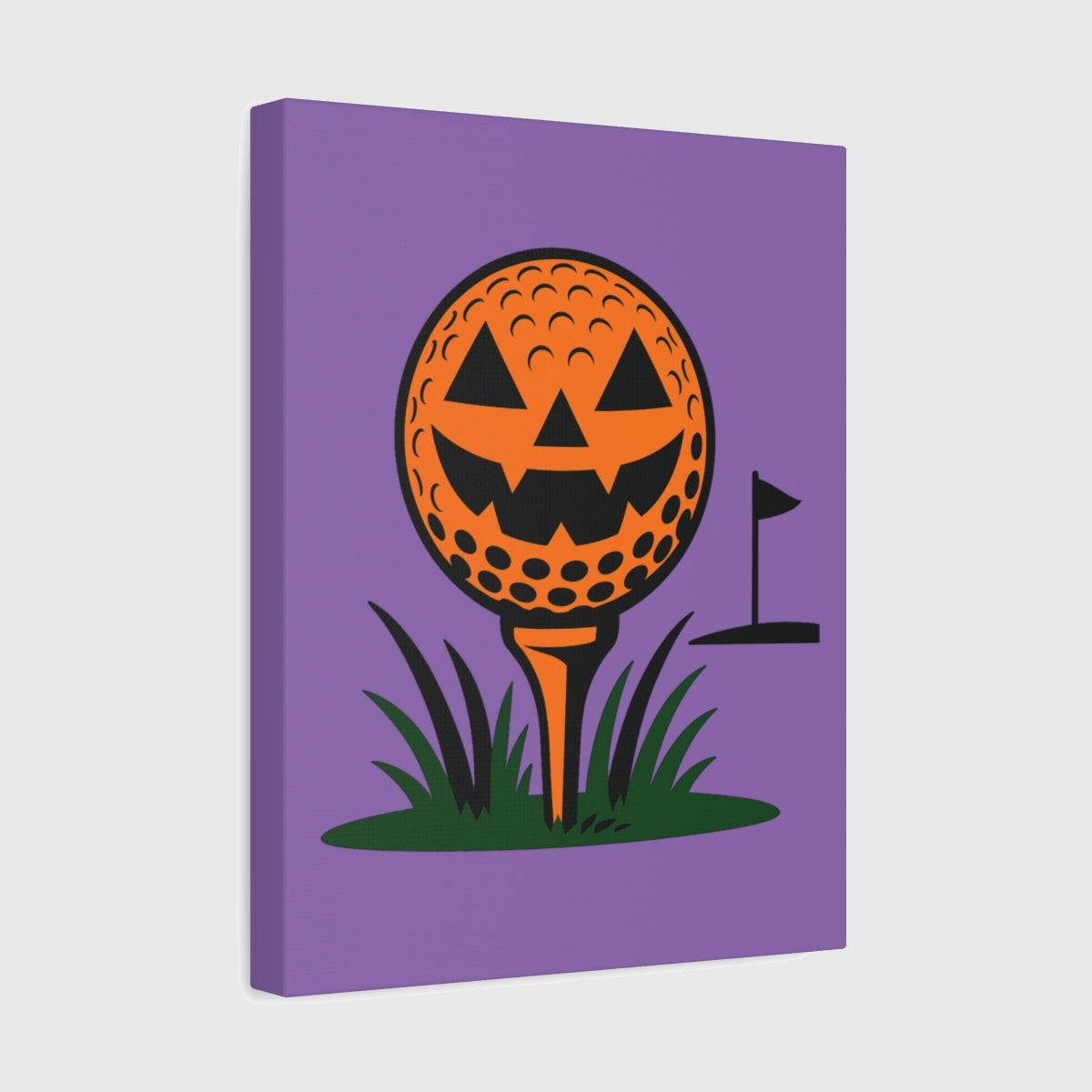 Tee Time Terror - Canvas Wall Art - Light Purple - 11×14 - front