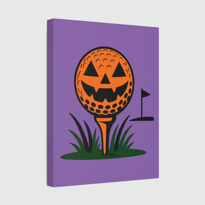 Tee Time Terror - Canvas Wall Art - Light Purple - 11×14 - front