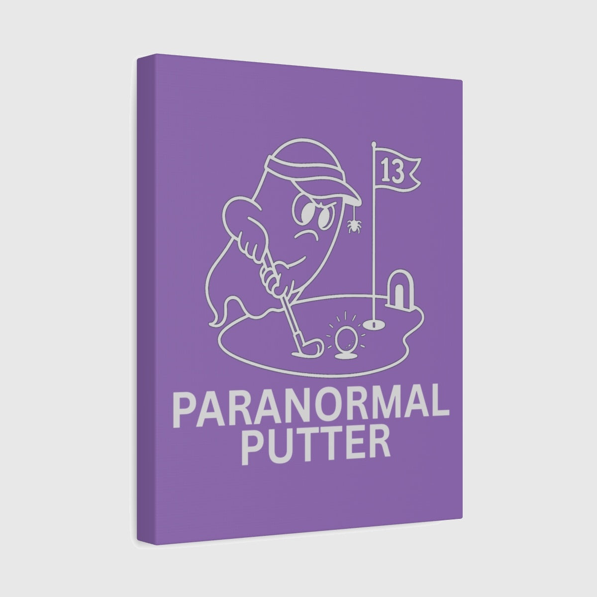Paranormal Putter - Canvas Wall Art - Light Purple - 11×14 - front