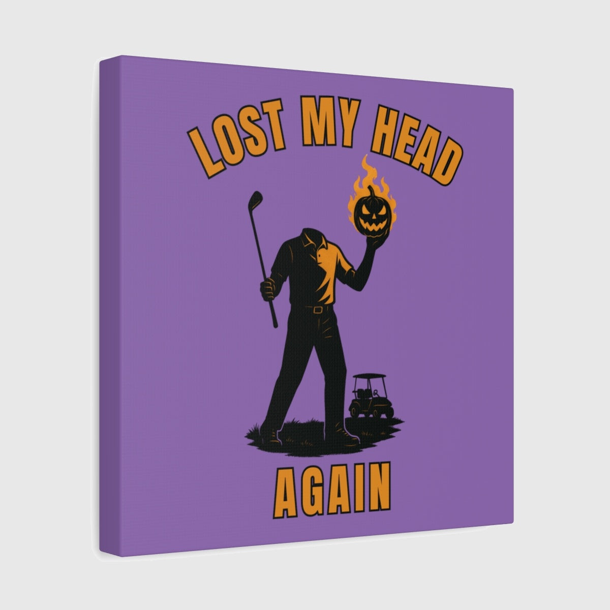 Lost My Head, Again - Canvas Wall Art - Light Purple - 12×12 - front
