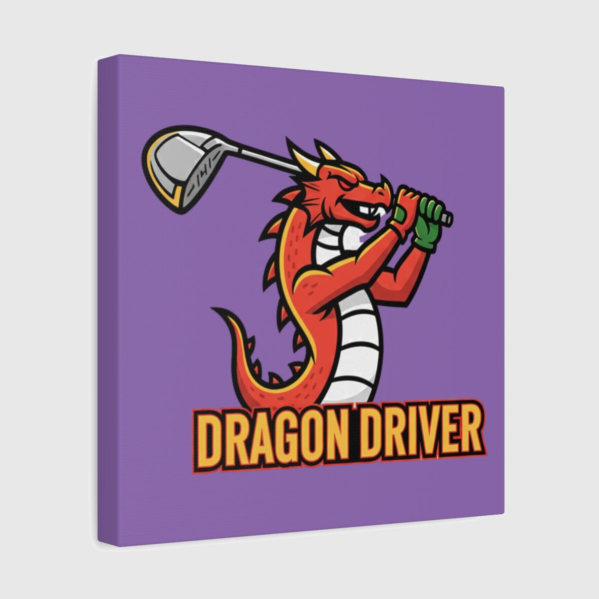 Dragon Driver - Canvas Wall Art - Light Purple - 12×12 - front