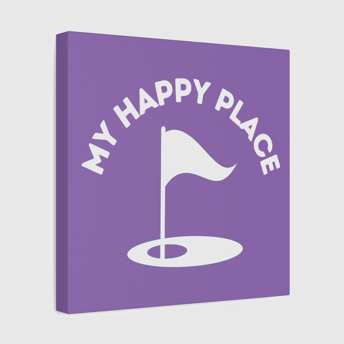 My Happy Place - Canvas Wall Art - Light Purple - 12×12 - front
