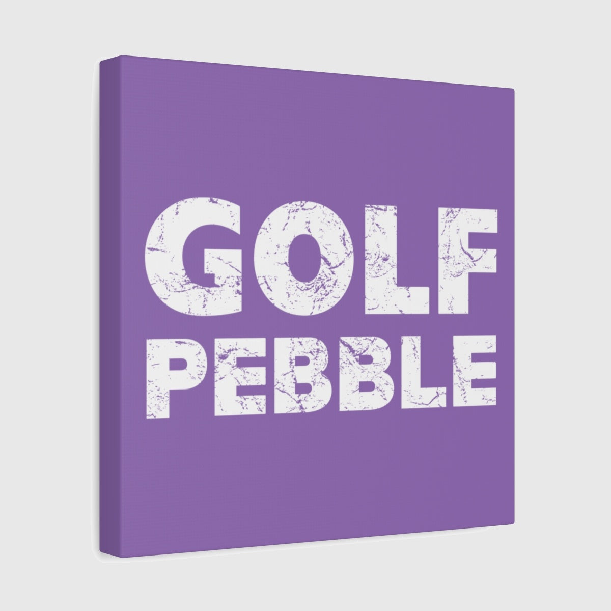 Golf Pebble - Canvas Wall Art - Light Purple - 12×12 - front