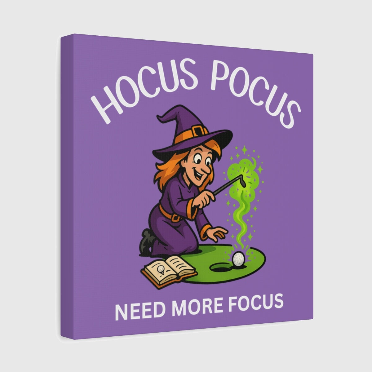 Hocus Pocus, Need More Focus - Canvas Wall Art - Light Purple - 12×12 - front
