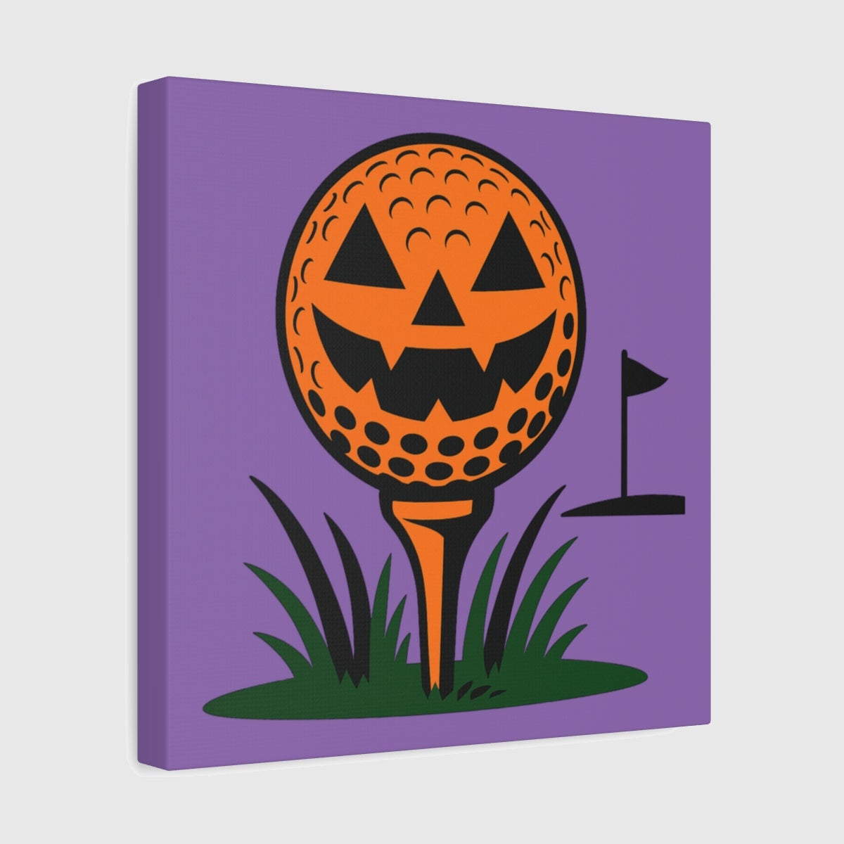 Tee Time Terror - Canvas Wall Art - Light Purple - 12×12 - front