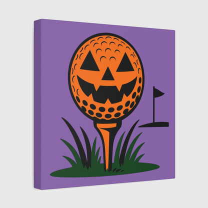 Tee Time Terror - Canvas Wall Art - Light Purple - 12×12 - front