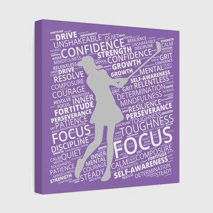 Unleash Your Mental Game (Female) - Canvas Wall Art - Light Purple - 12×12 - front