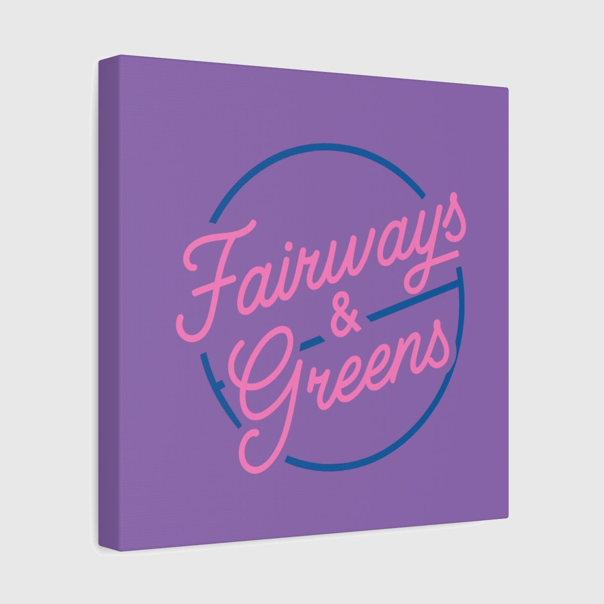 Fairways & Greens - Canvas Wall Art - Light Purple - 12×12 - front