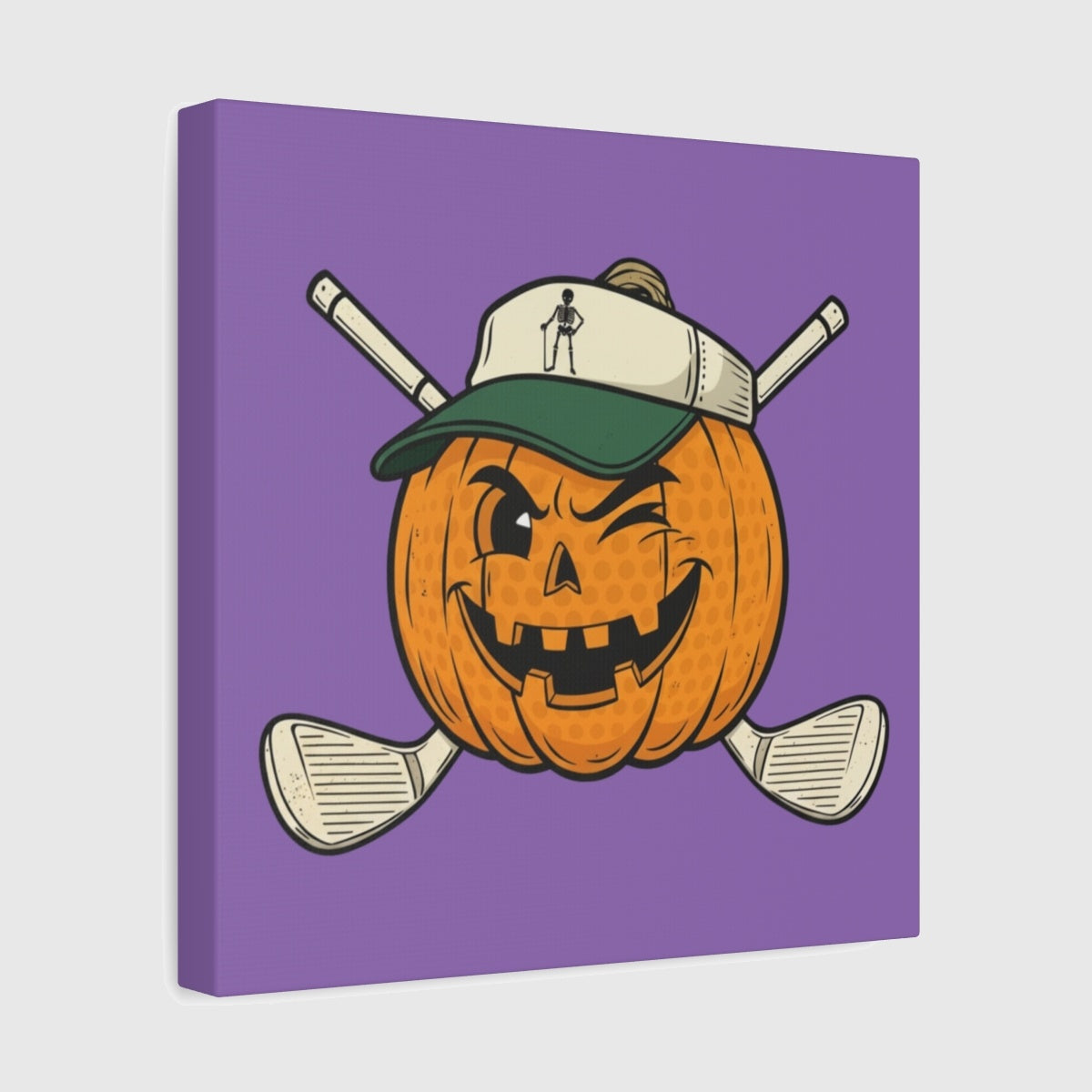 Golf or Gourd - Canvas Wall Art - Light Purple - 12×12 - front