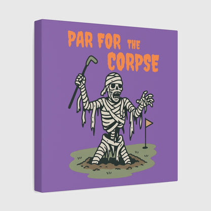 Par for the Corpse - Canvas Wall Art - Light Purple - 12×12 - front
