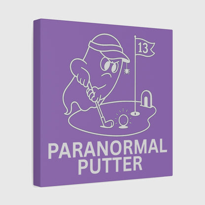 Paranormal Putter - Canvas Wall Art - Light Purple - 12×12 - front