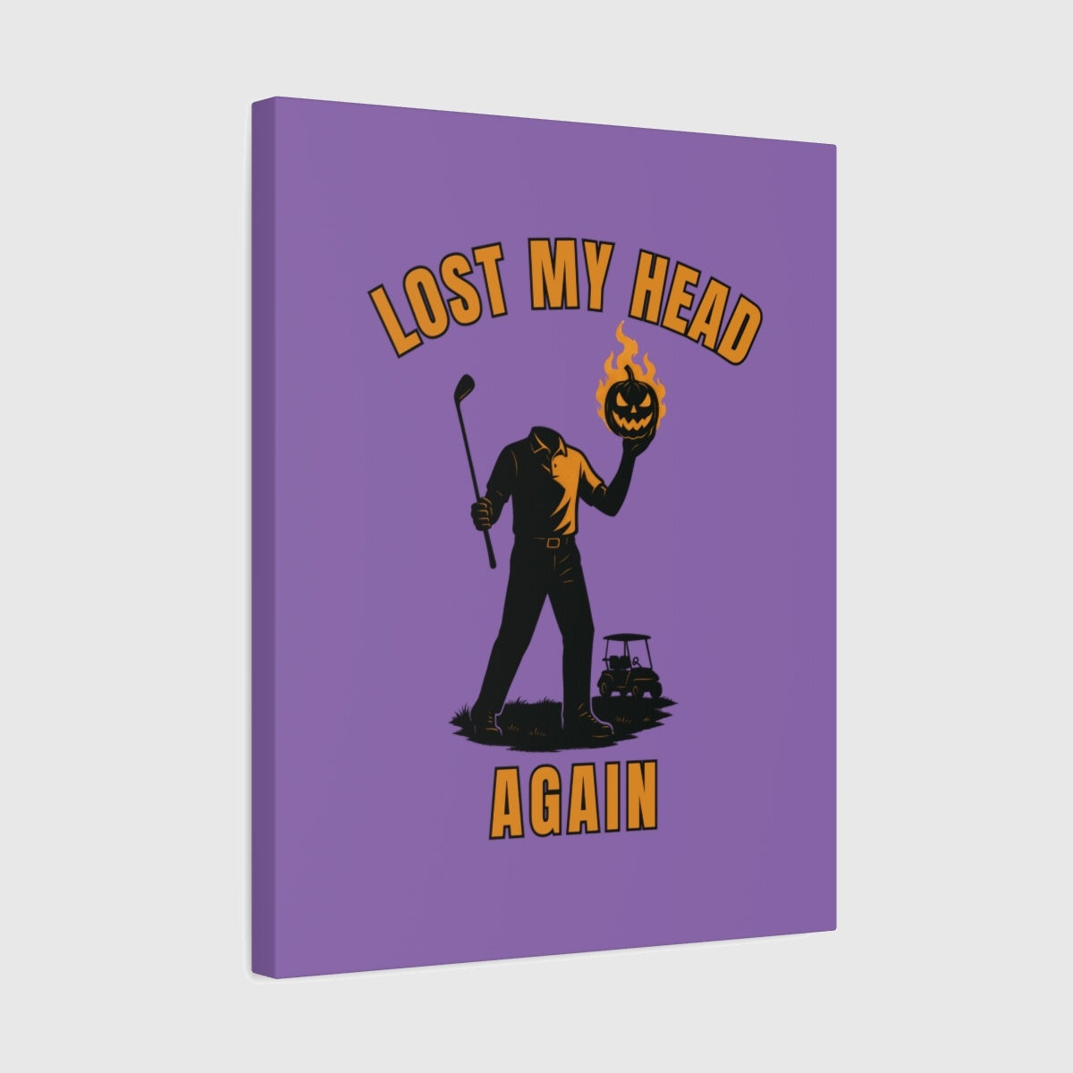 Lost My Head, Again - Canvas Wall Art - Light Purple - 16×20 - front