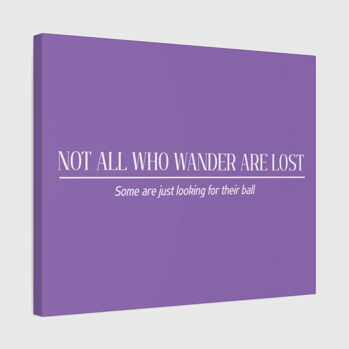 Not All Who Wander Are Lost - Canvas Wall Art - Light Purple - 16×20 - front