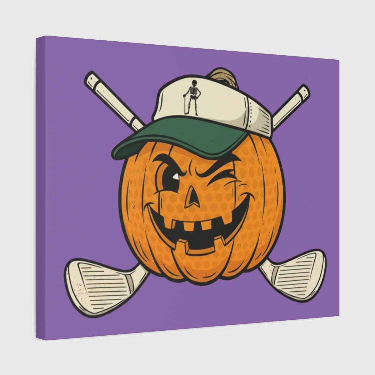 Golf or Gourd - Canvas Wall Art - Light Purple - 16×20 - front
